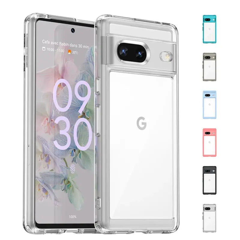 For Google Pixel 7 Case Cover Google Pixel 7 Capa Shockproof Bumper Clear Transparent Multicolour Fundas Google Pixel 7 8 Pro 7A Pinnacle Luxuries