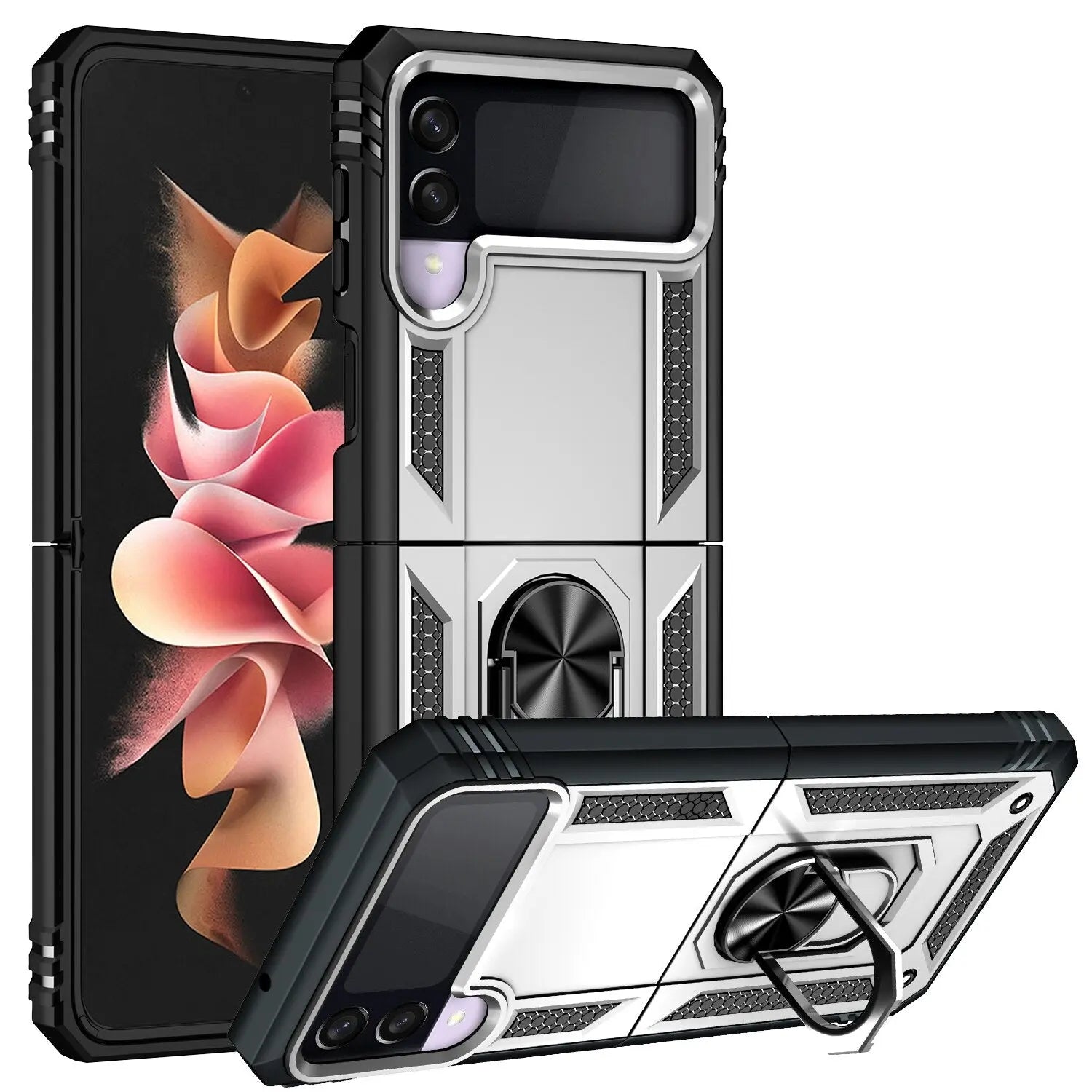 Pinnacle Ring Holder Case For Samsung Galaxy Z Flip 4 Flip 3 - Pinnacle Luxuries