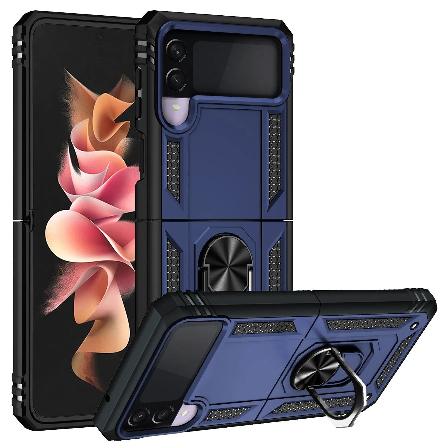 Pinnacle Ring Holder Case For Samsung Galaxy Z Flip 4 Flip 3 - Pinnacle Luxuries