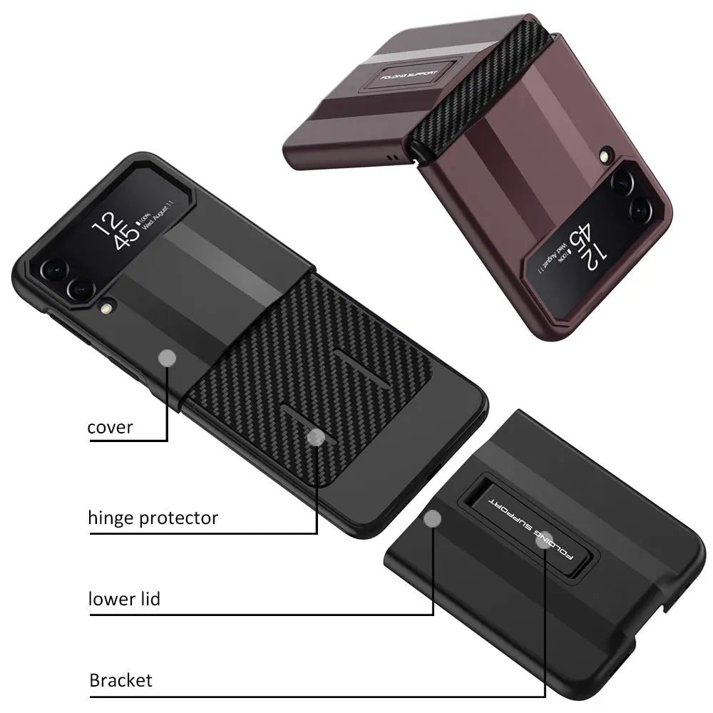 Pinnacle Prime Armor Kickstand Case For Samsung Galaxy Z Flip 4 - Pinnacle Luxuries