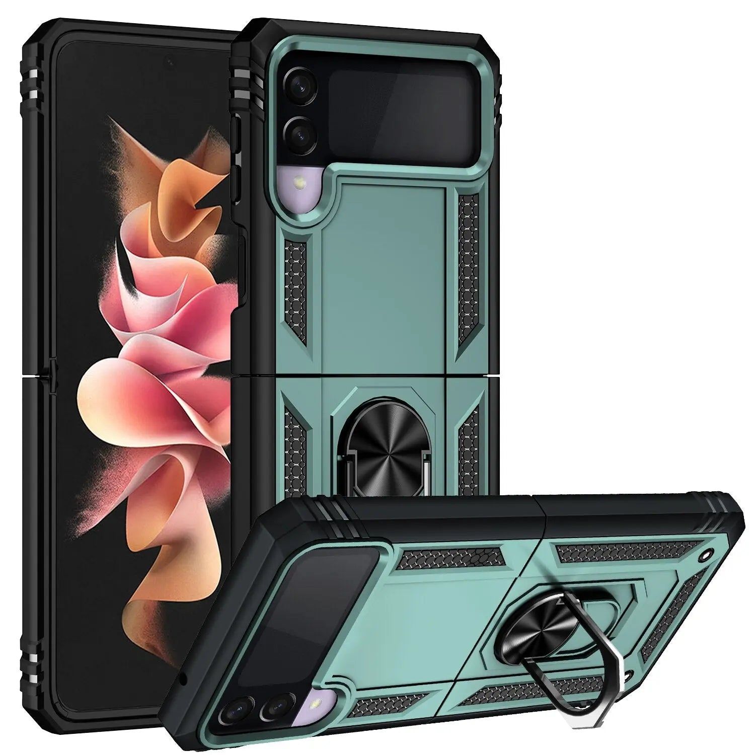 Pinnacle Ring Holder Case For Samsung Galaxy Z Flip 4 Flip 3 - Pinnacle Luxuries