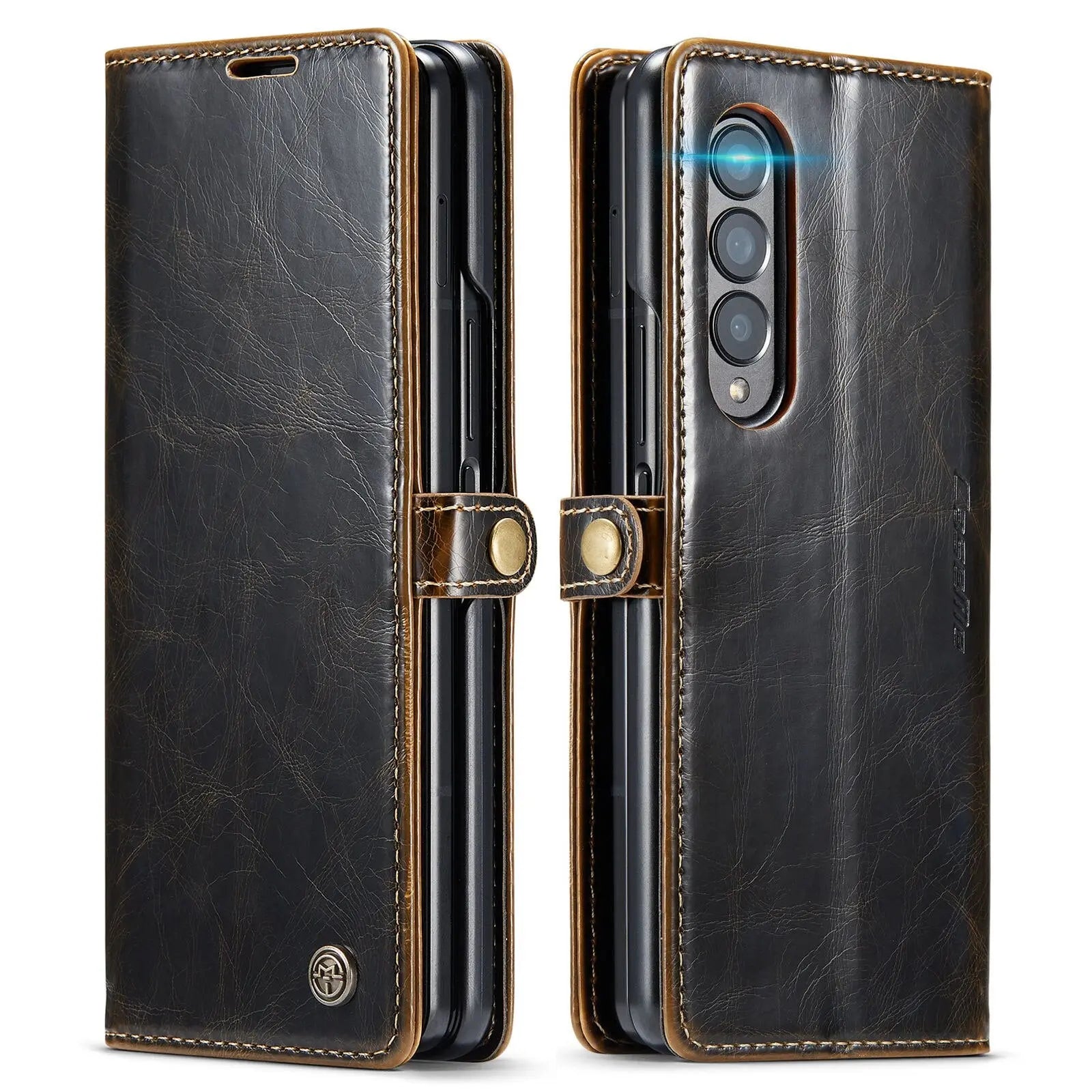 Premium Leather Wallet Case For Samsung Galaxy Z Fold 4 - Pinnacle Luxuries