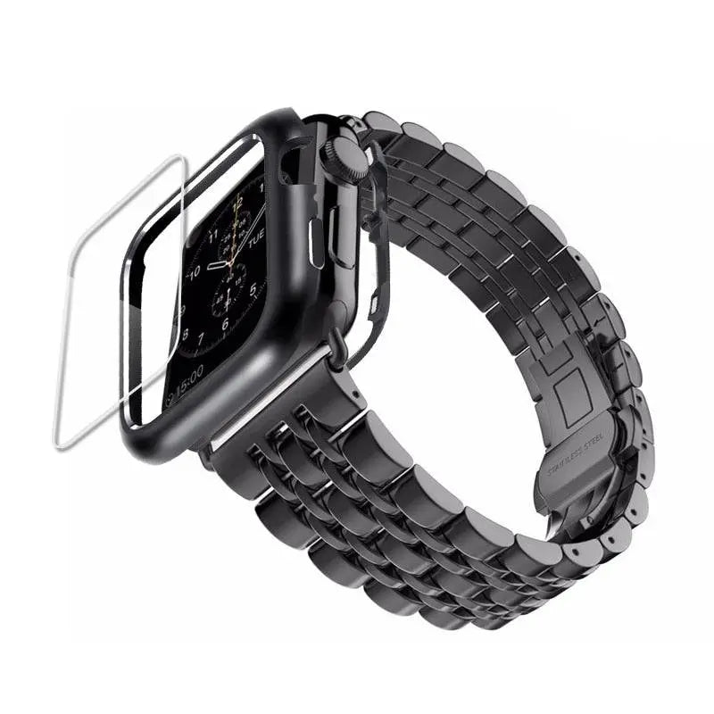 Ultimate Stainless Steel Apple Watch Band Case - Pinnacle Luxuries