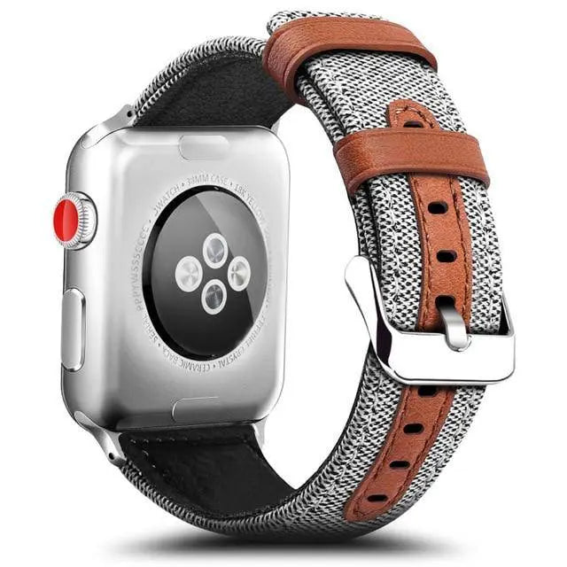 Classic Gentlemans Genuine Leather Apple Watch Band - Pinnacle Luxuries