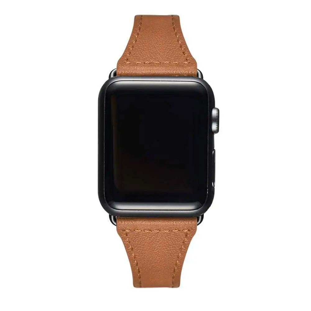 Genuine Leather Womens Thin Band For Apple Watch - Pinnacle Luxuries