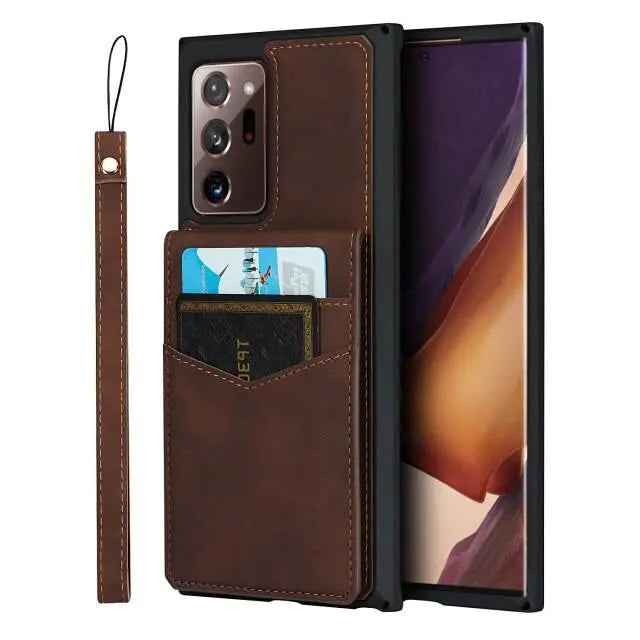 Pristine Leather Flip Case For Samsung Galaxy Phone - Pinnacle Luxuries