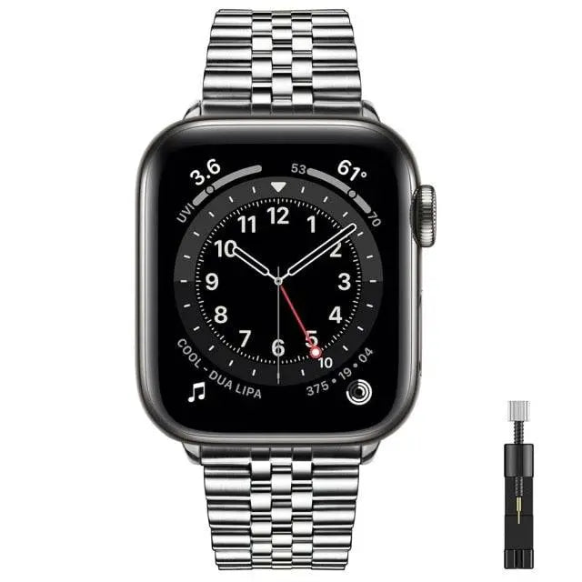 Vintage Steel Band For Apple Watch Series 7 - Pinnacle Luxuries