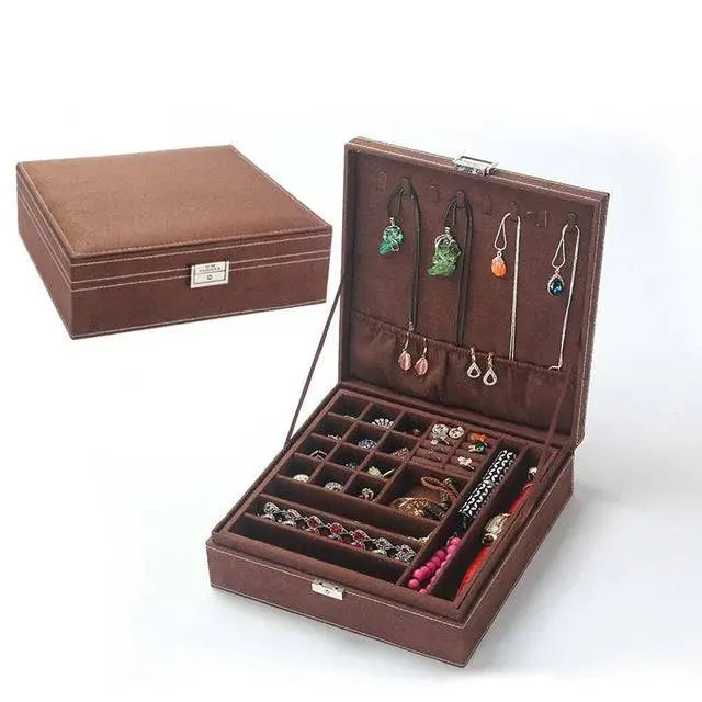 Pinnacle Women's Velvet Jewelry Box - Pinnacle Luxuries