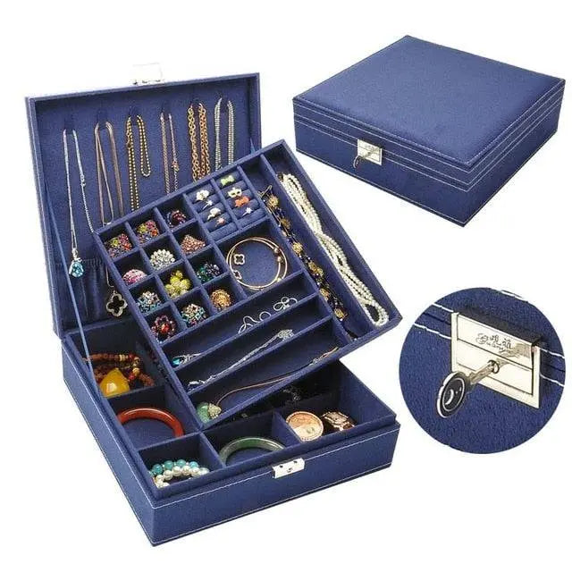 Pinnacle Women's Velvet Jewelry Box - Pinnacle Luxuries